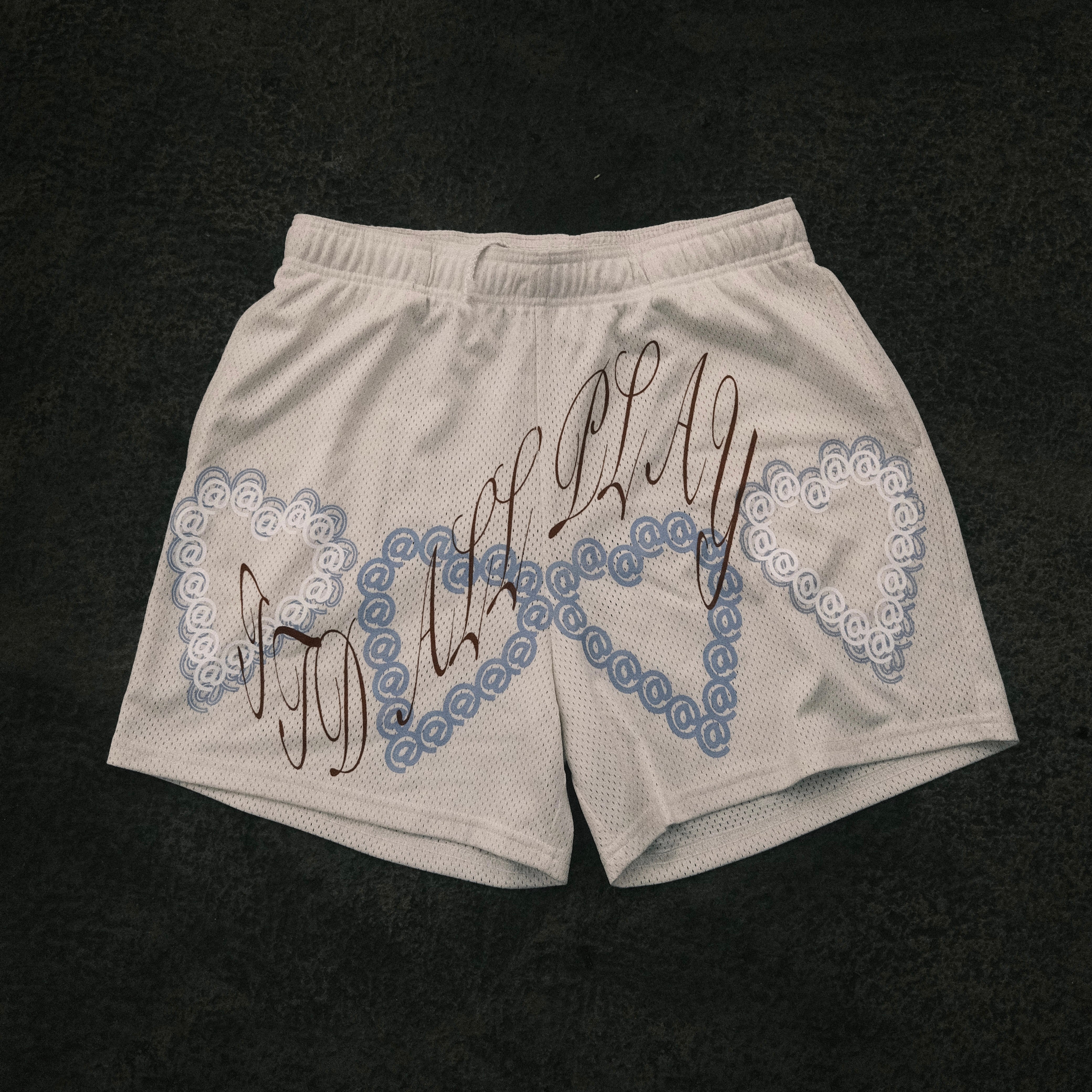 "Its all Play" mesh shorts